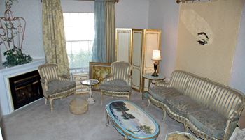 Fireplace in select homes
